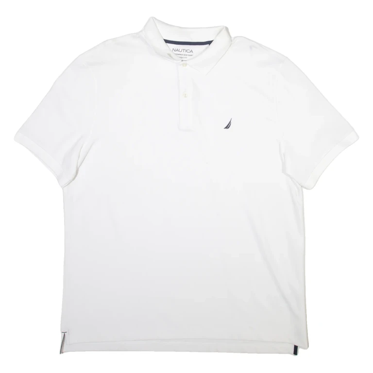 NAUTICA Mens Polo Shirt White 2XL