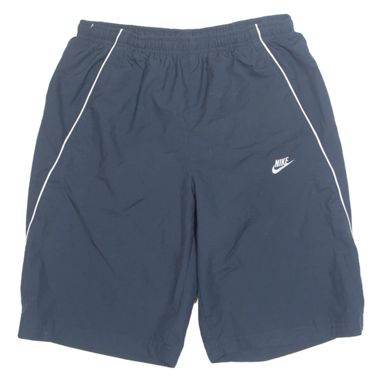 NIKE Mesh Lined Mens Swimming Shorts Blue Relaxed S W27