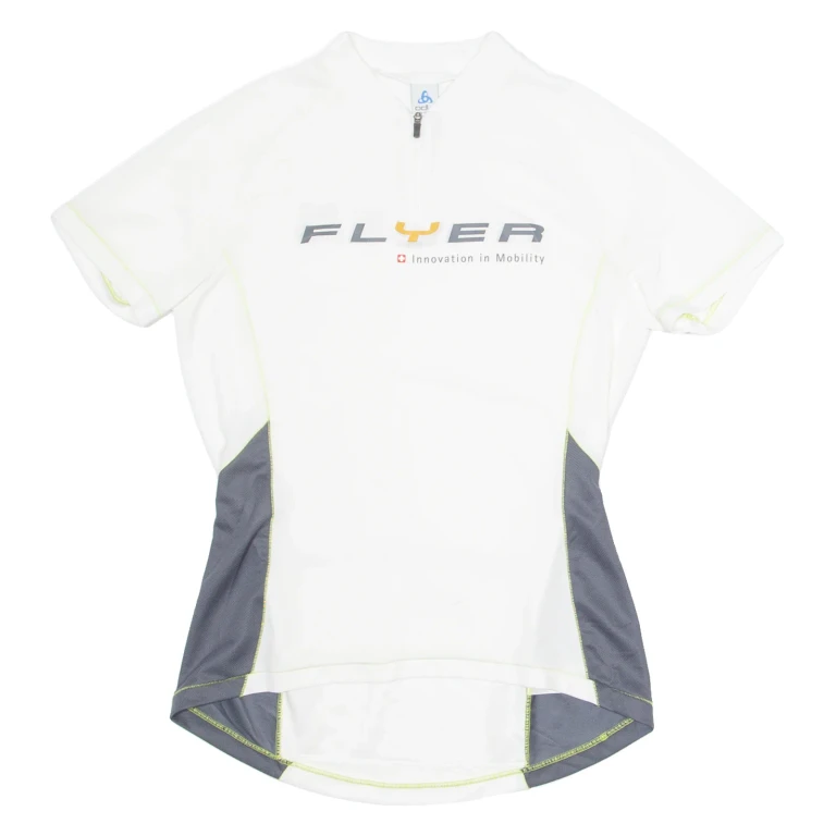 ODLO Cycling Womens Jersey White 1/4 Zip M