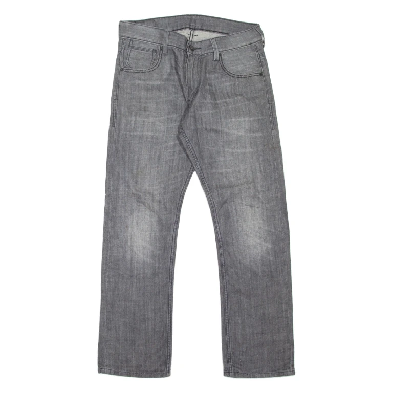 LEVI'S 514 Jeans Mens Grey Slim Straight Stone Wash W30 L30