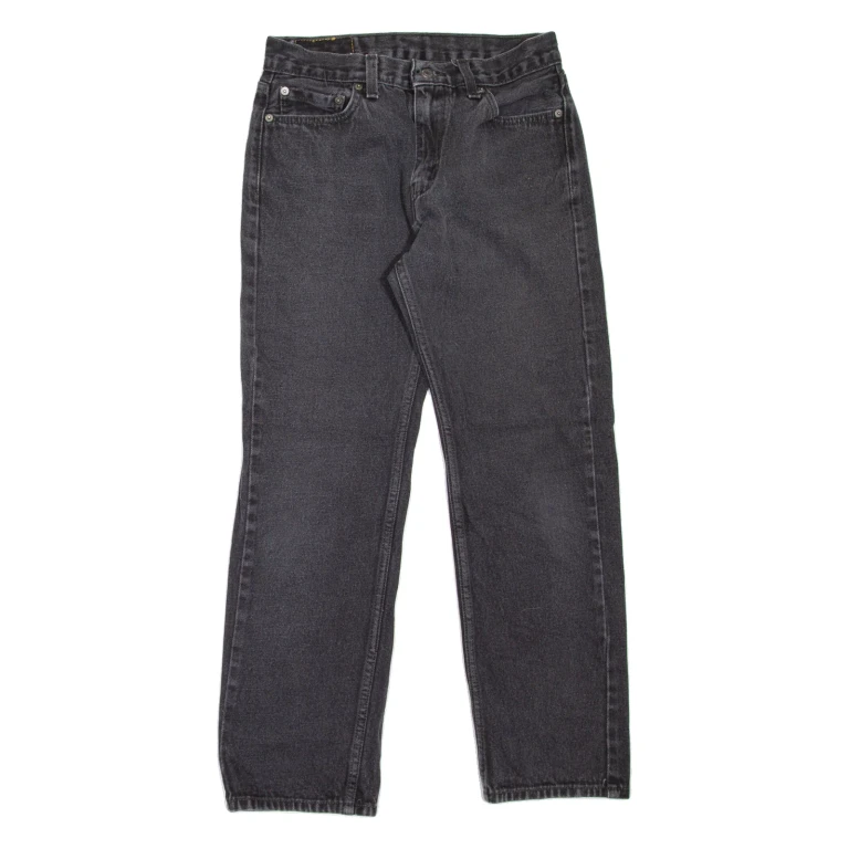 LEVI'S 505 Jeans Mens Grey Regular Straight W27 L30