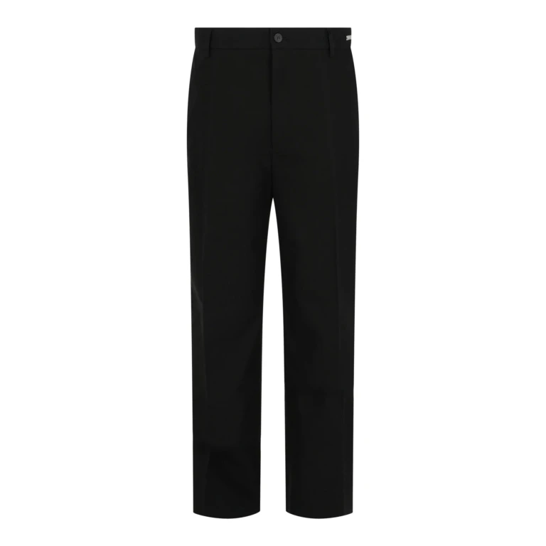 Flared Cotton Chino Trousers