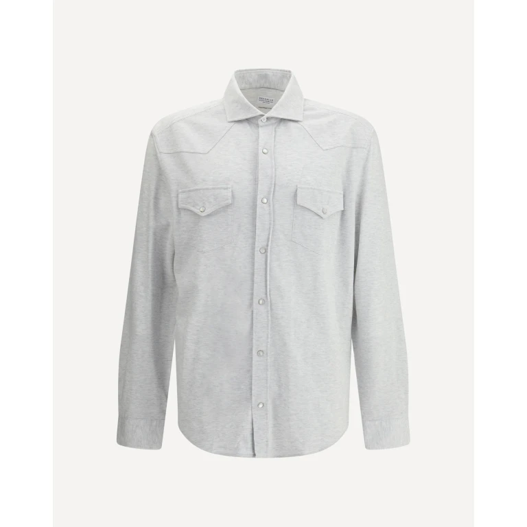 BRUNELLO CUCINELLI Knit Shirt Male L