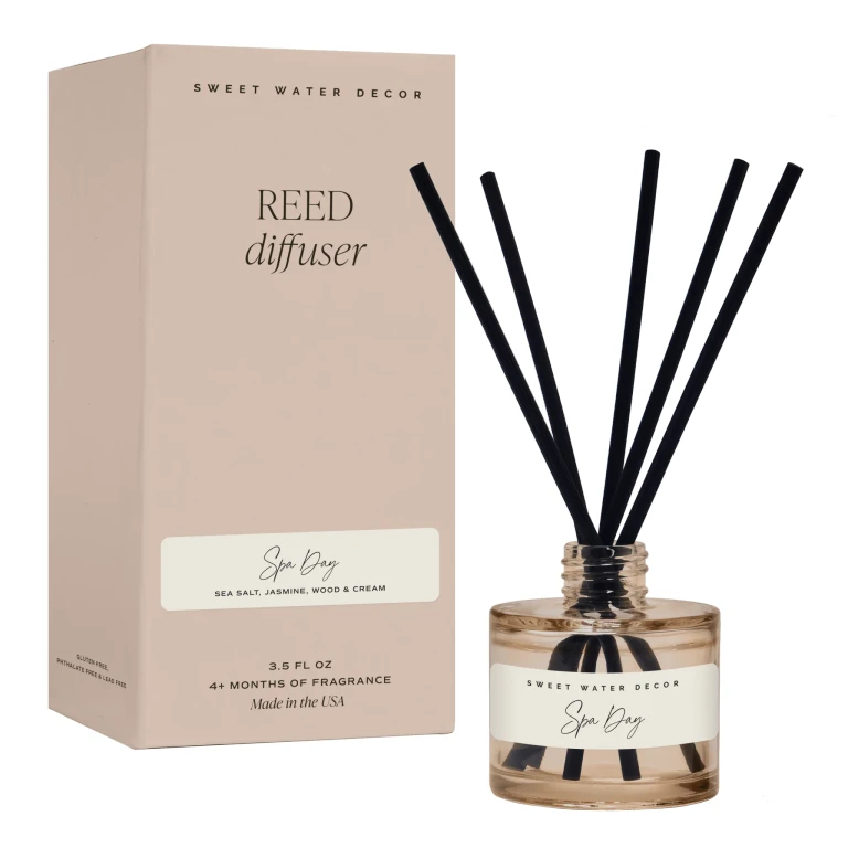 Spa Day Tinted Glass Jar Reed Diffuser