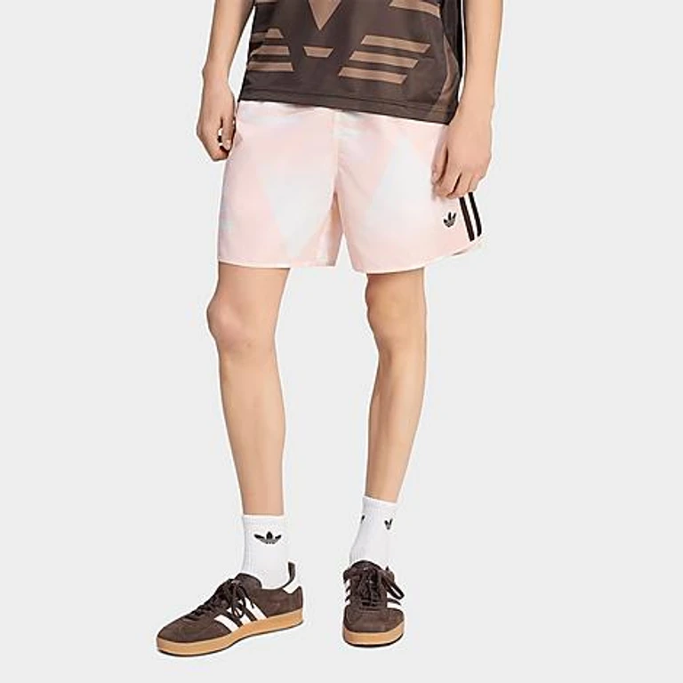 Men's Originals Bruised Banana Print 5" Woven Shorts in Sandy Pink Size: XS
