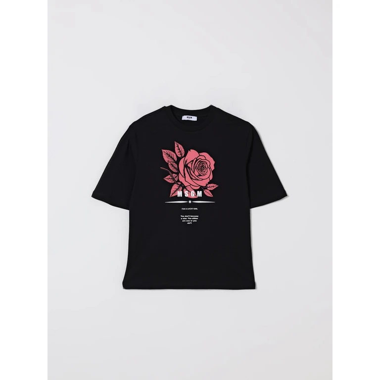 MSGM KIDS T-Shirt Kids color Black (F5MSJGTH039110)