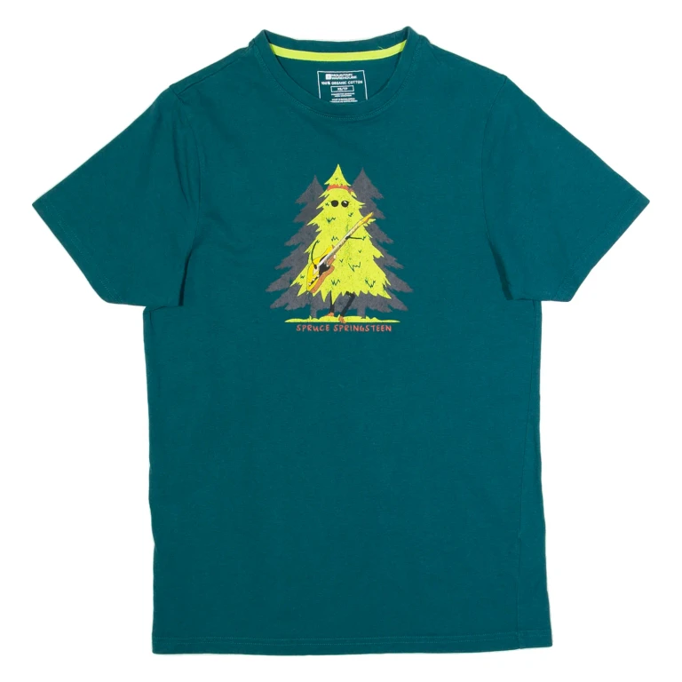 MOUNTAIN WAREHOUSE Spruce Springsteen Mens T-Shirt Green XS