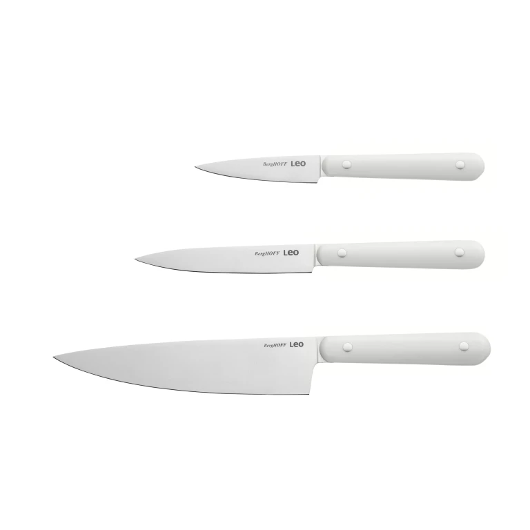 Leo Glints Stainless Steel 3Pc Starter Knife Set, Spirit