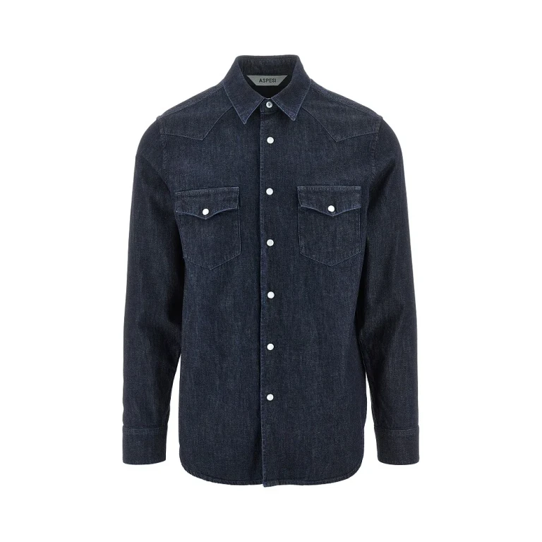 ASPESI Denim West shirt Man M
