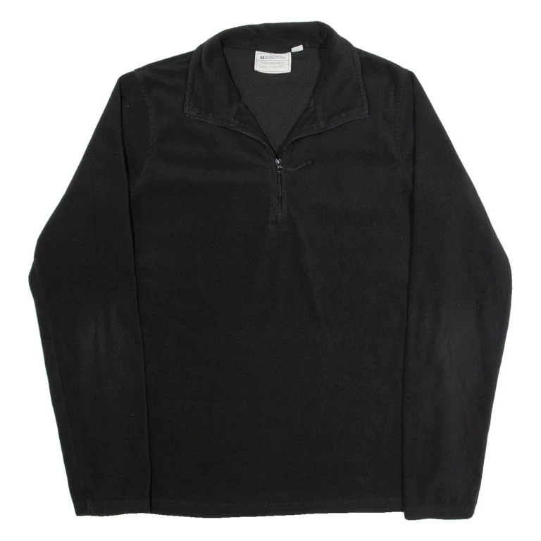 MOUNTAIN WAREHOUSE Womens Fleece Black 1/4 Zip M
