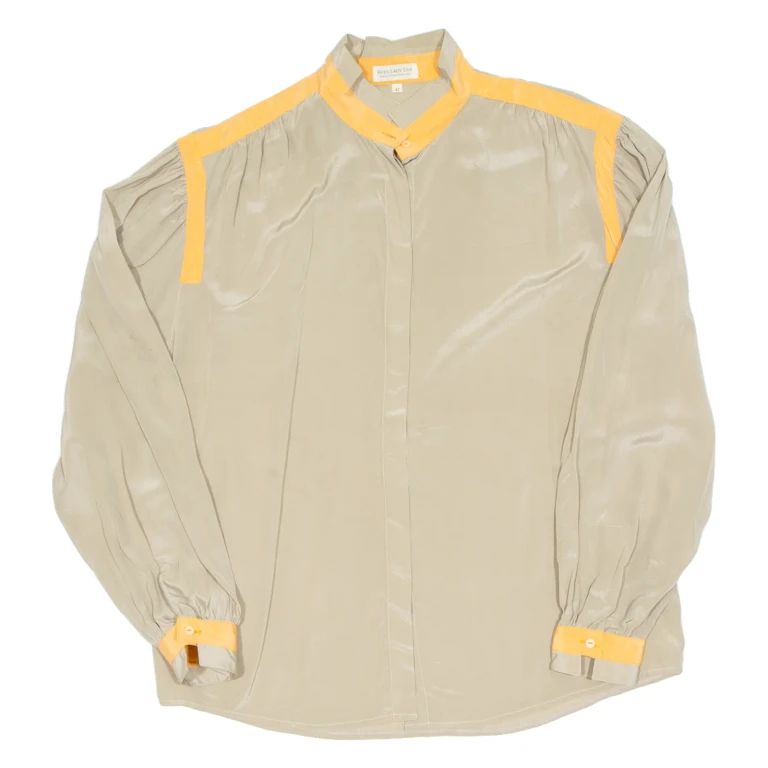 Womens Blouse Beige Long Sleeve L