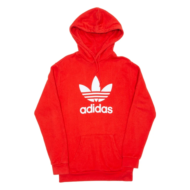 ADIDAS Mens Red Hoodie S