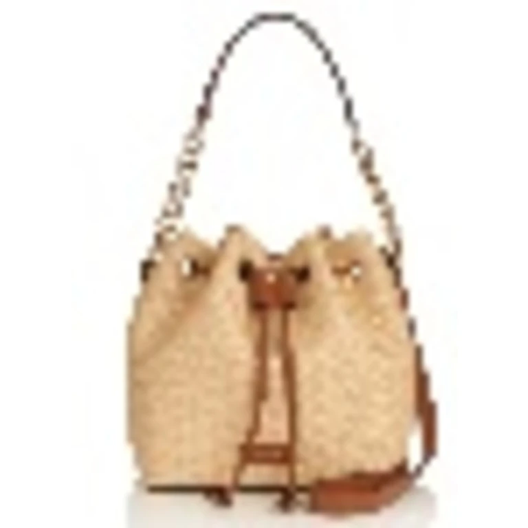 Juno/S Raffia Bucket Bag
