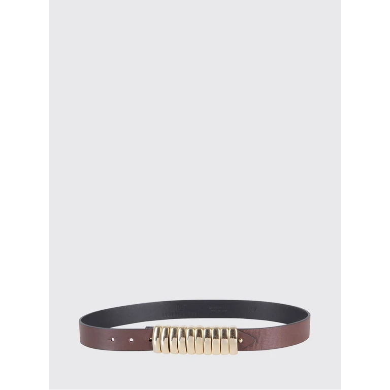 Adjustable Smooth Leather Belt with Pin Buckle (FTI24CT04ORO)