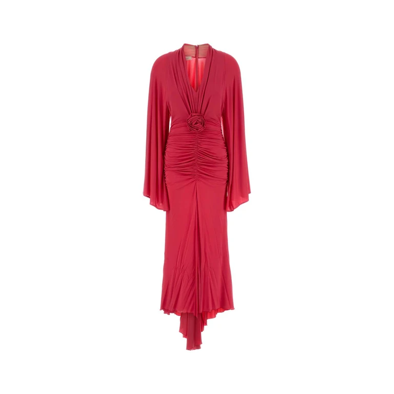 Blumarine Fuchsia Jersey Dress Persianred Exterior: Viscose Elastane Abiti - Women