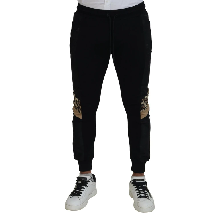 Dolce & Gabbana Black Polyester Skinny Jogger Men Pants - Men