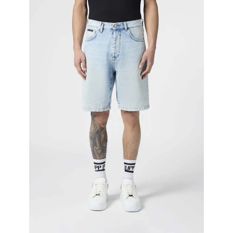 Shorts Men color Denim (PAFCMDT4337PDE004N07FP)
