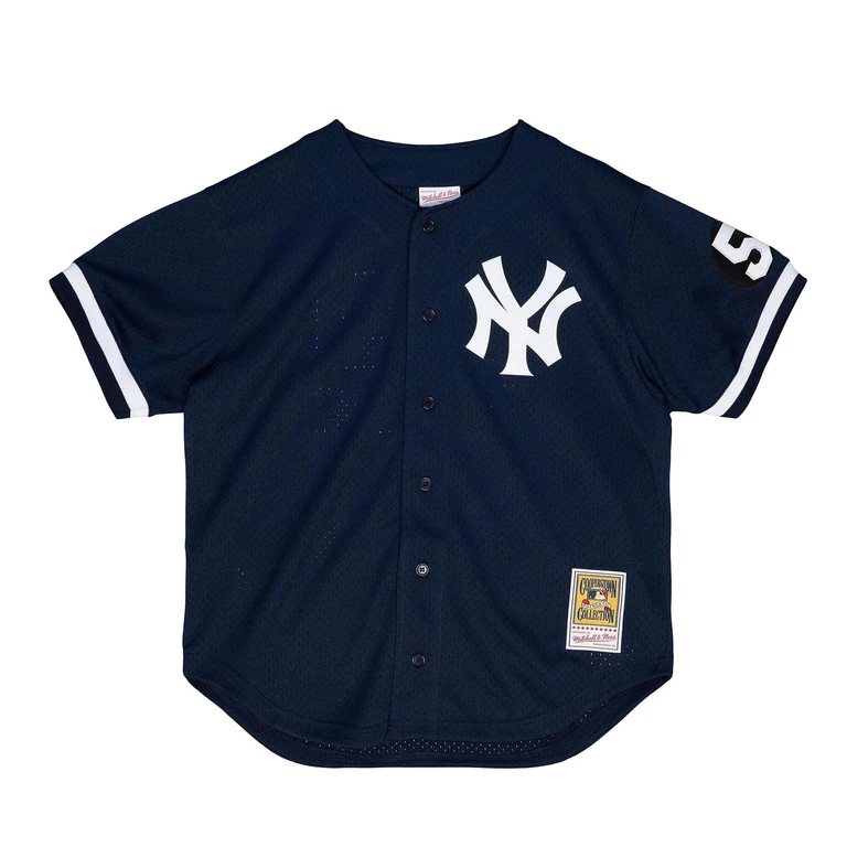 Men's MLB Authentic Bp Jersey - Button Front Yankees 1999 Mariano Rivera