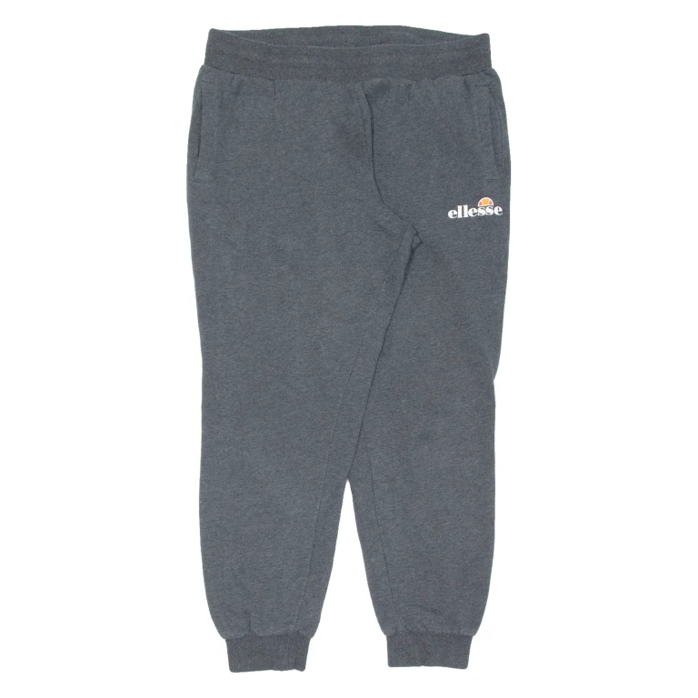 ELLESSE Womens Joggers Grey Tapered UK 14 W32 L28