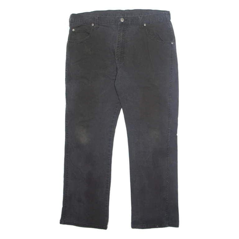 DICKIES Mens Trousers Grey Regular Straight W36 L28