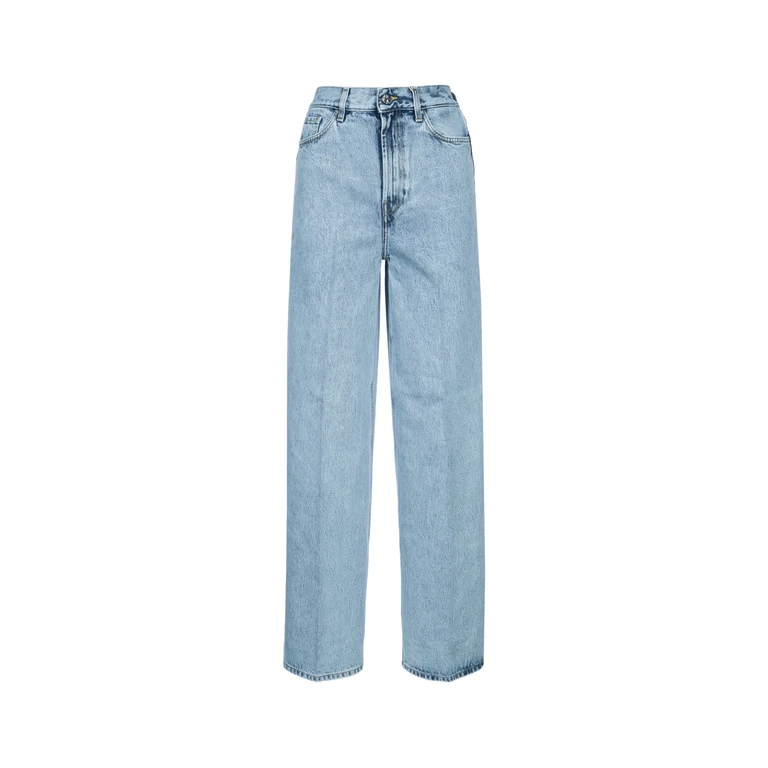 Wide Leg Denim Coolblue Cotton Jean - Women