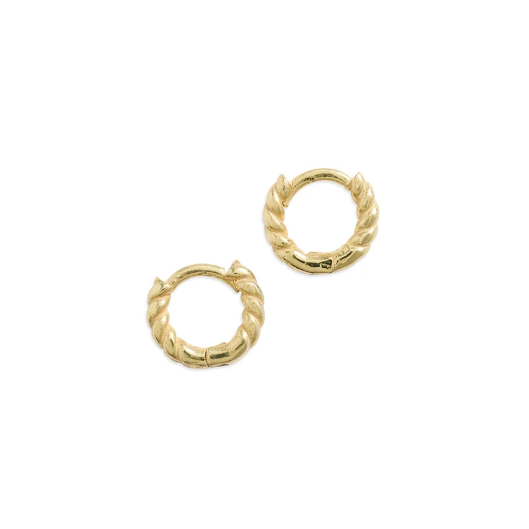 SHASHI Petite Rope Huggies Gold One Size