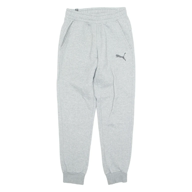 PUMA Mens Joggers Grey Tapered S W28 L30