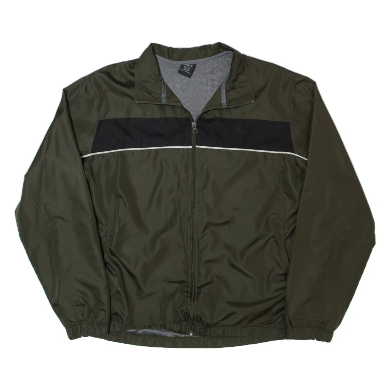 STARTER Mesh Lined Mens Shell Jacket Green L