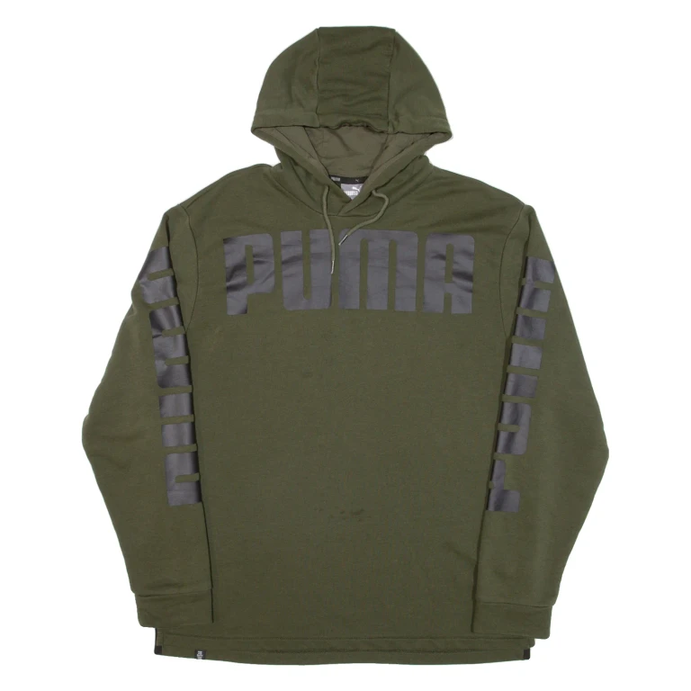 PUMA Mens Green Hoodie L