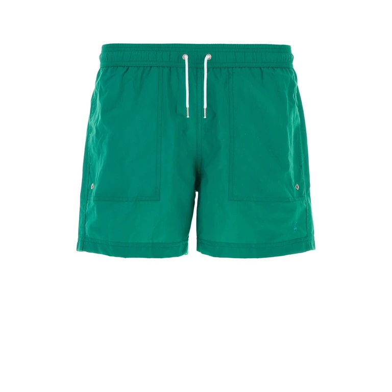Emerald Green Nylon Gabrielle Swimming Shorts Costumi Da Bagno - Men