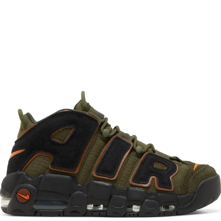 Men's Air More Uptempo 96 'Cargo Khaki Alpha Orange' Sneakers