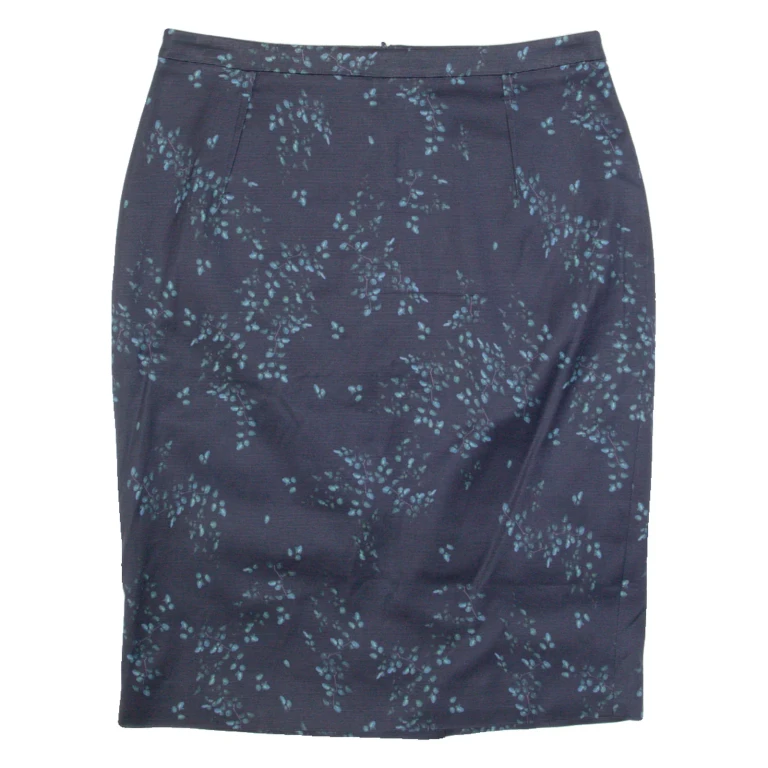 JIGSAW Womens Pencil Skirt Blue Knee Length Floral UK 10