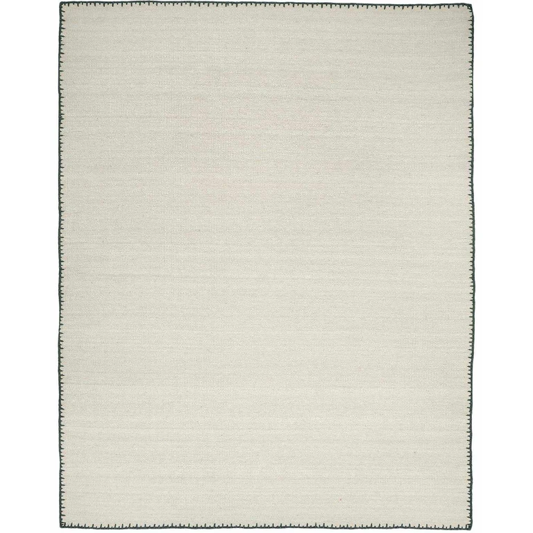 Ayumu Off White Hand Woven Wool Area Rug - Clearance