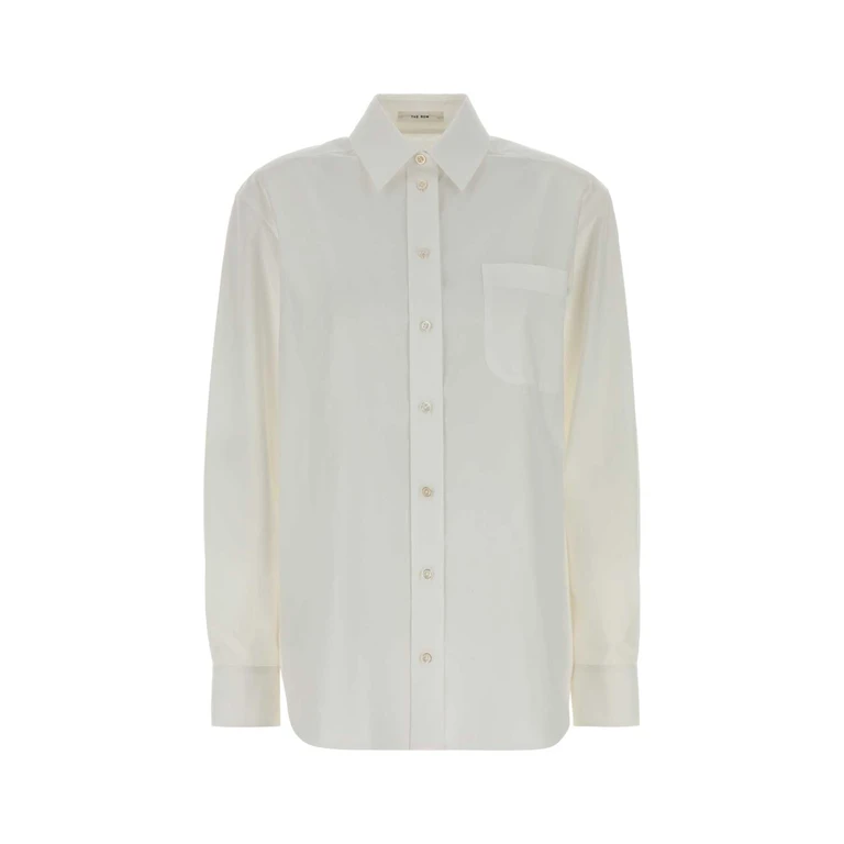 The Row White Cotton Gavina Shirt Exterior: Camicie - Women