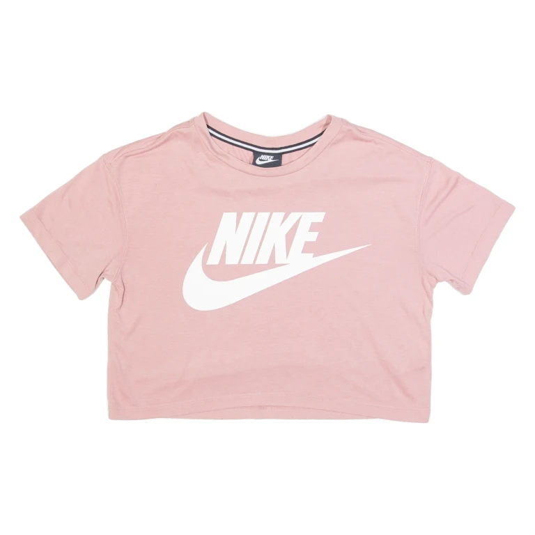 NIKE Cropped Womens T-Shirt Pink S