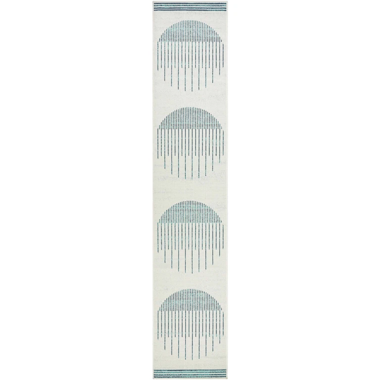 Nabil Slate Blue Outdoor Area Rug