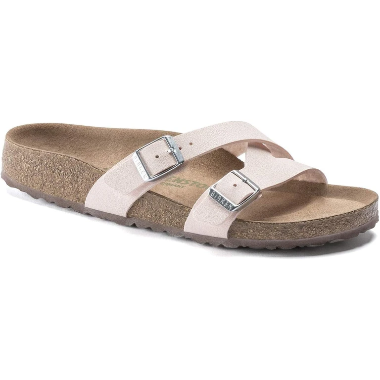 Yao Vegan Birkibuc Light Rose Sandals