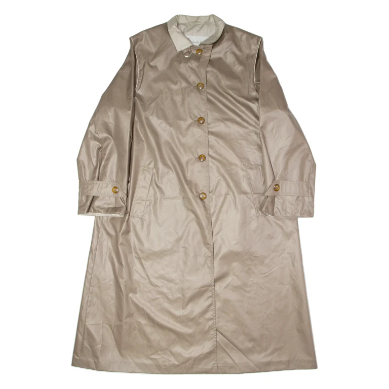 CLAUDE HARVEY Womens Trench Coat Brown L