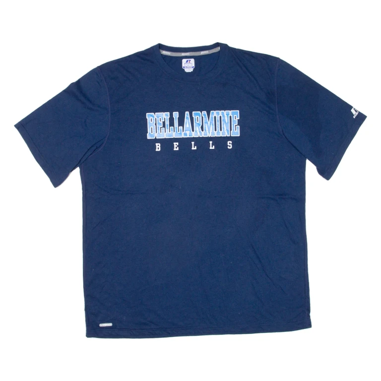 RUSSELL ATHLETIC Bellarmine Bells Mens T-Shirt Blue USA XL