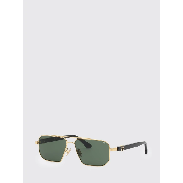 Aviator Metal Sunglasses with Double Bridge and Hexagon Logo (UAFAMES0318PXV100N1605)