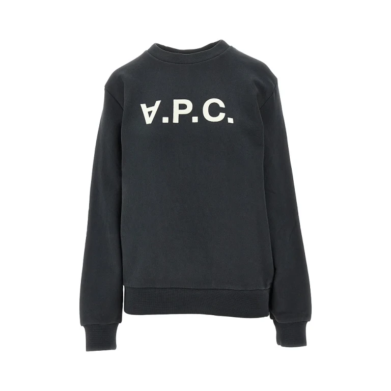 A. P.C. Cotton sweatshirt with logo print Woman XS