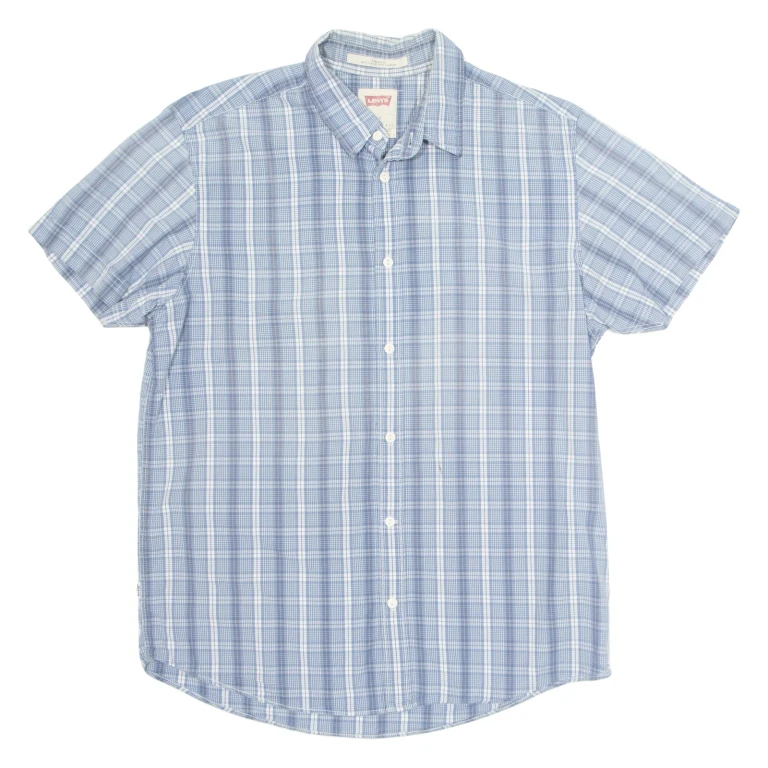 LEVI'S Mens Shirt Blue Check L