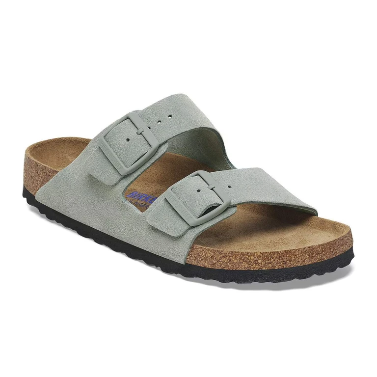 Unisex Arizona BS Suede Leather Soft Footbed Pure Sage