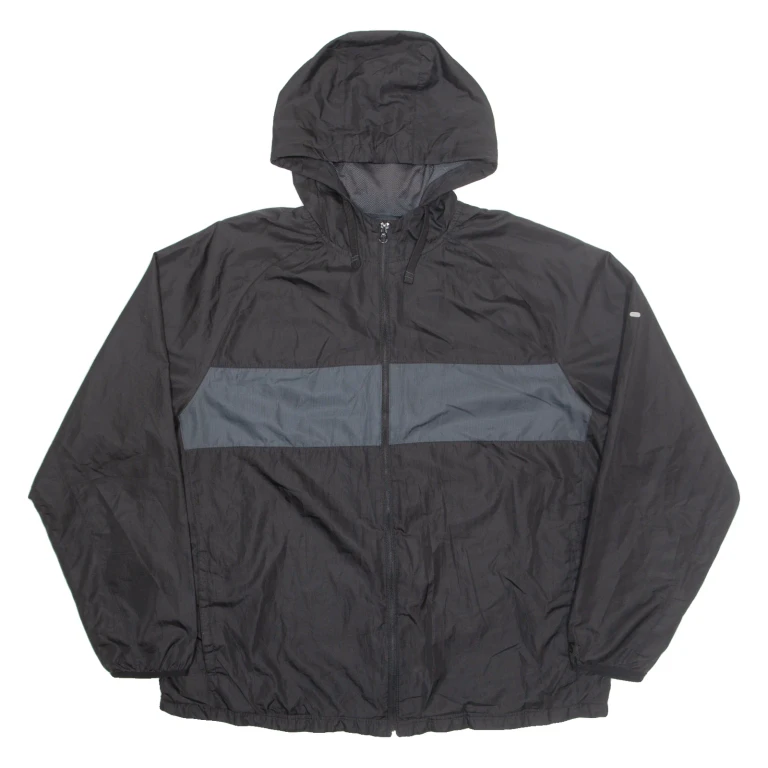 STARTER Mens Jacket Black Hooded XL