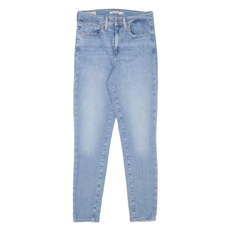 LEVI'S 721 High Rise Premium Womens Jeans Blue Slim Skinny Stone Wash W25 L28