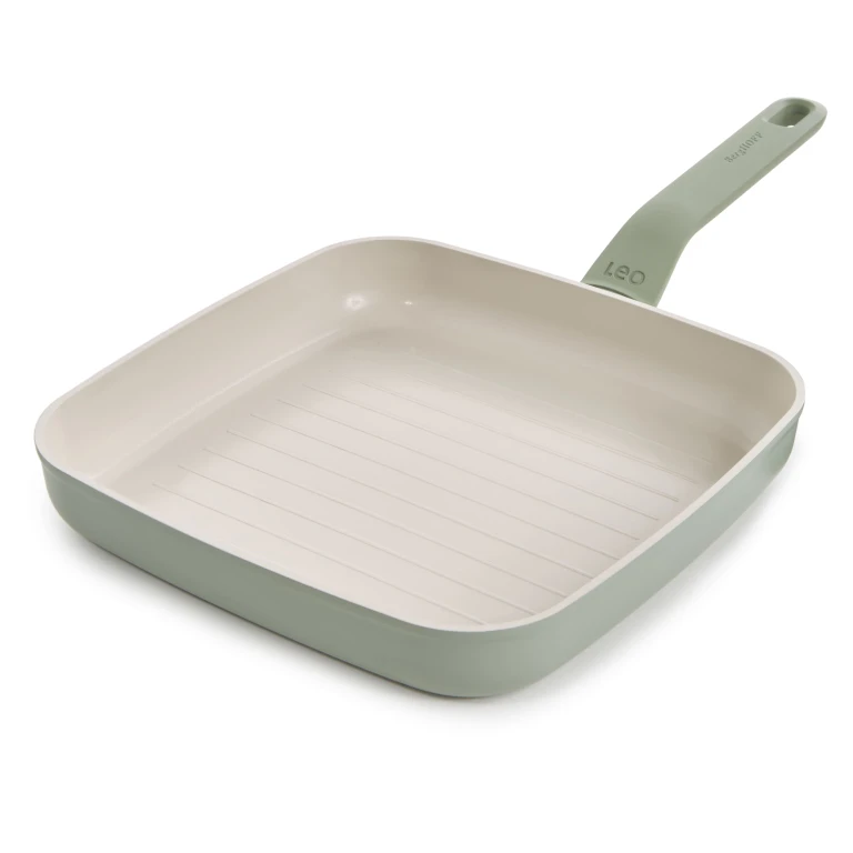 Balance Nonstick Ceramic Grill Pan 10", Recycled Aluminum, Sage