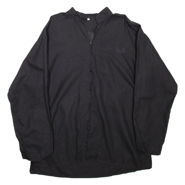 Womens Top Black V-Neck Long Sleeve L