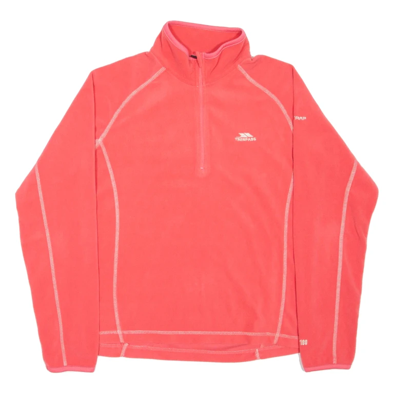 TRESPASS Womens Fleece Pink 1/4 Zip M