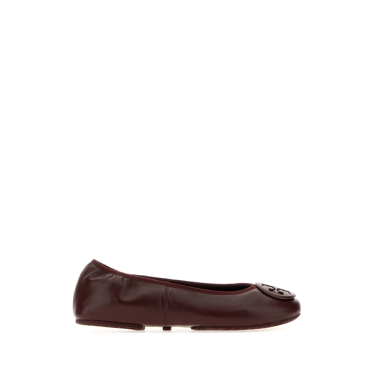Grape Nappa Leather Reva Ballerinas Bordeaux Ballerine - Women