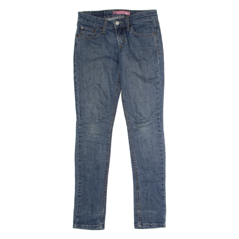 LEVI'S 518 Low Rise Womens Jeans Blue Regular Skinny W28 L29